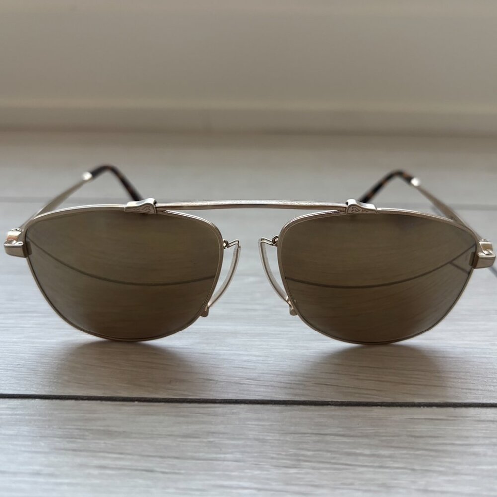 Matsuda Gold Aviator Sunglasses